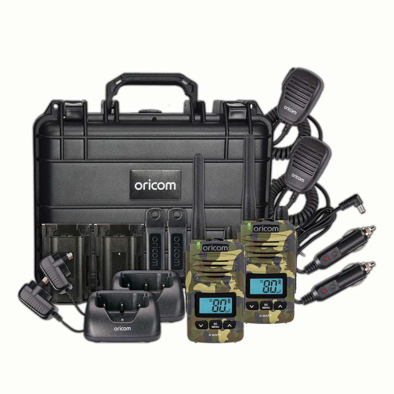 Load image into Gallery viewer, Oricom DTXTP600 5 Watt IP67 Waterproof Handheld UHF CB Radio Trade Pack
