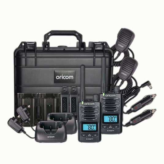 Oricom DTXTP600 5 Watt IP67 Waterproof Handheld UHF CB Radio Trade Pack