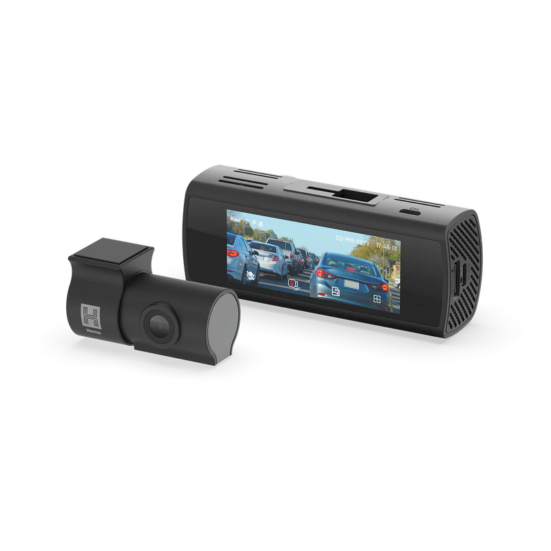 Load image into Gallery viewer, Hema HM-DVR22 4K UHD Front Dash Camera and 1080p Rear Camera Side
