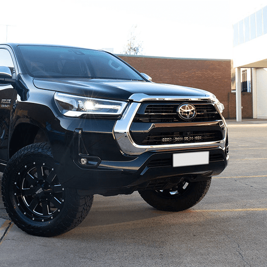 Ultra Vision Toyota Hilux N80 LED Light Bar Kit Driving Lights On