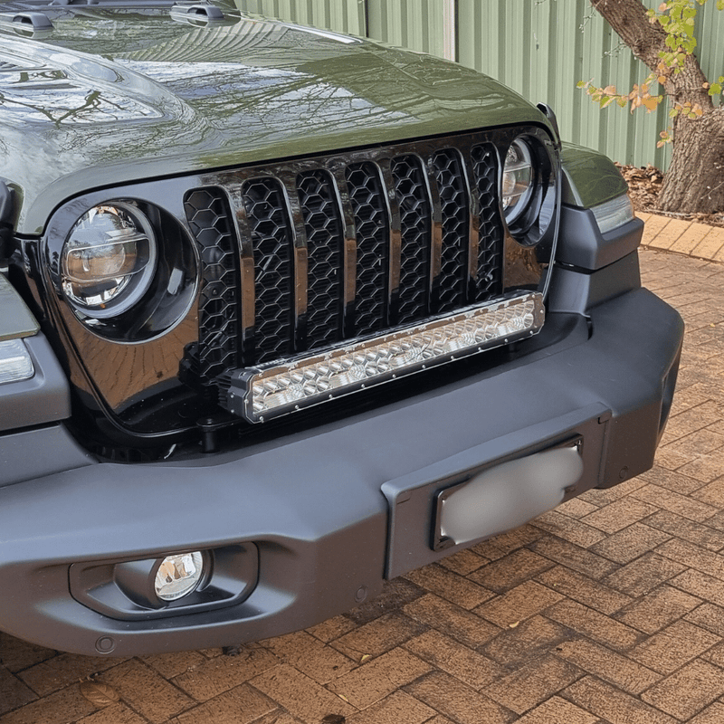 Load image into Gallery viewer, Ultra Vision Jeep Gladiator LED Light Bar Kit Driving Lights Side
