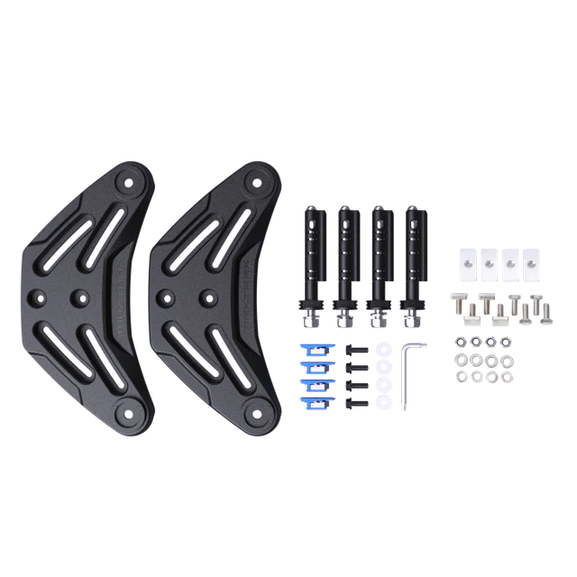 Load image into Gallery viewer, MAXTRAX flat bracket mounted on 4WD crossbars carrying recovery boards
