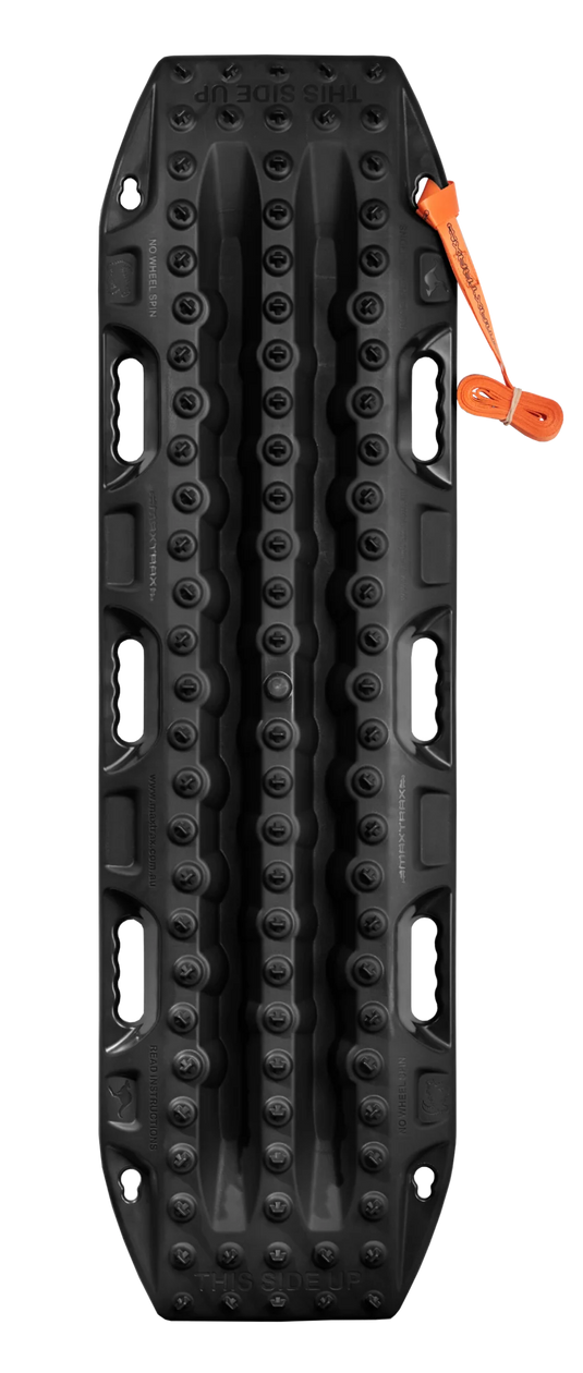 MAXTRAX MKII Black recovery board showing cleat pattern and handle