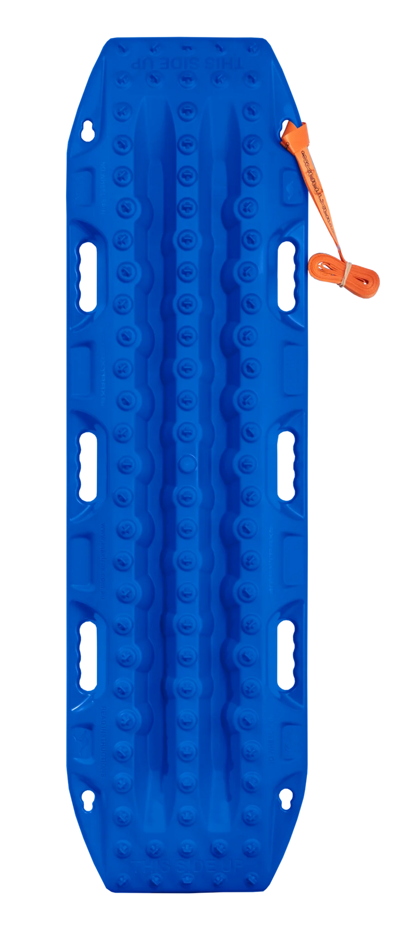 Load image into Gallery viewer, MAXTRAX MKII FJ Blue recovery board showing cleat pattern and handle
