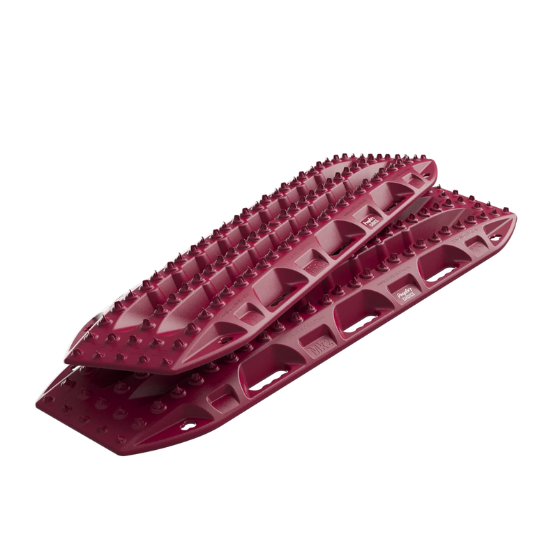 Load image into Gallery viewer, MAXTRAX MKII Maroon People's Choice recovery boards in use in sand
