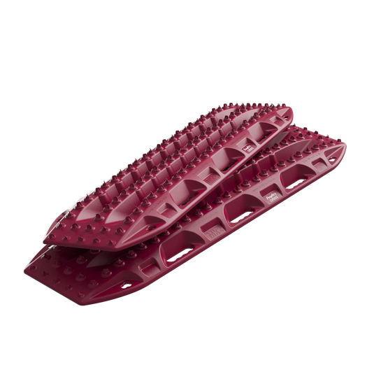 MAXTRAX MKII Maroon People's Choice recovery boards in use in sand