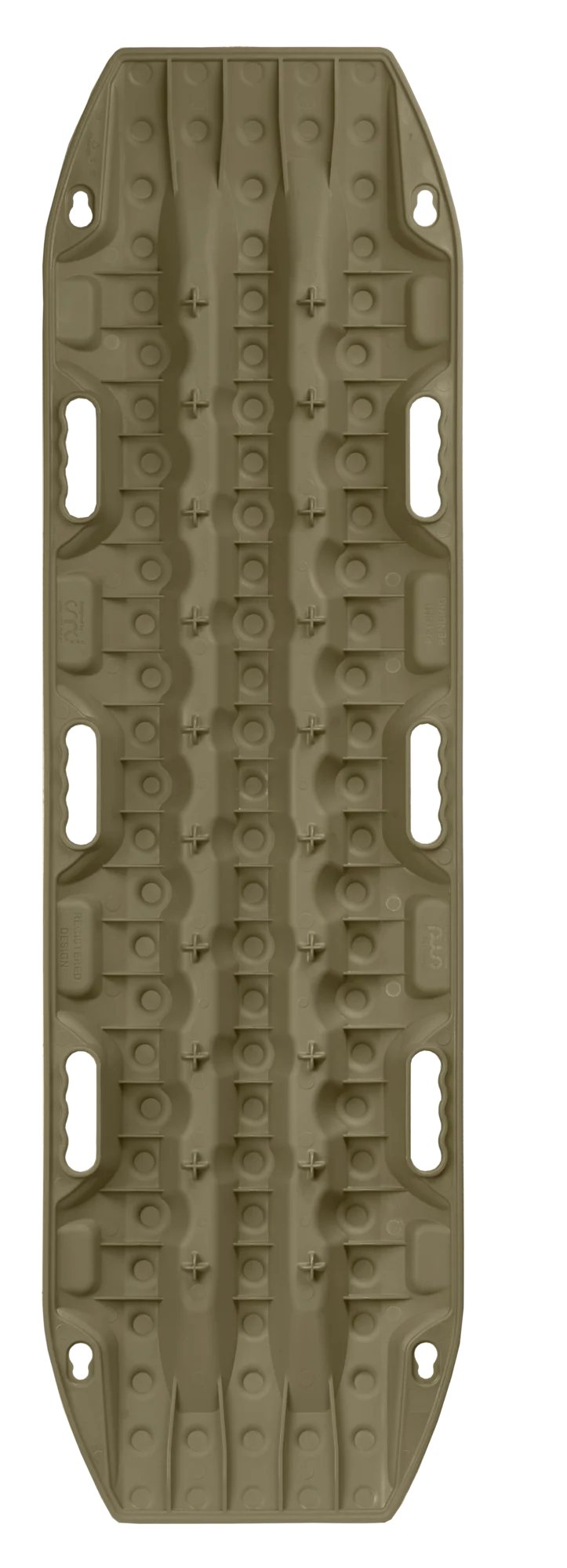 Load image into Gallery viewer, MAXTRAX MKII Olive Drab recovery track keyhole mounting point close-up
