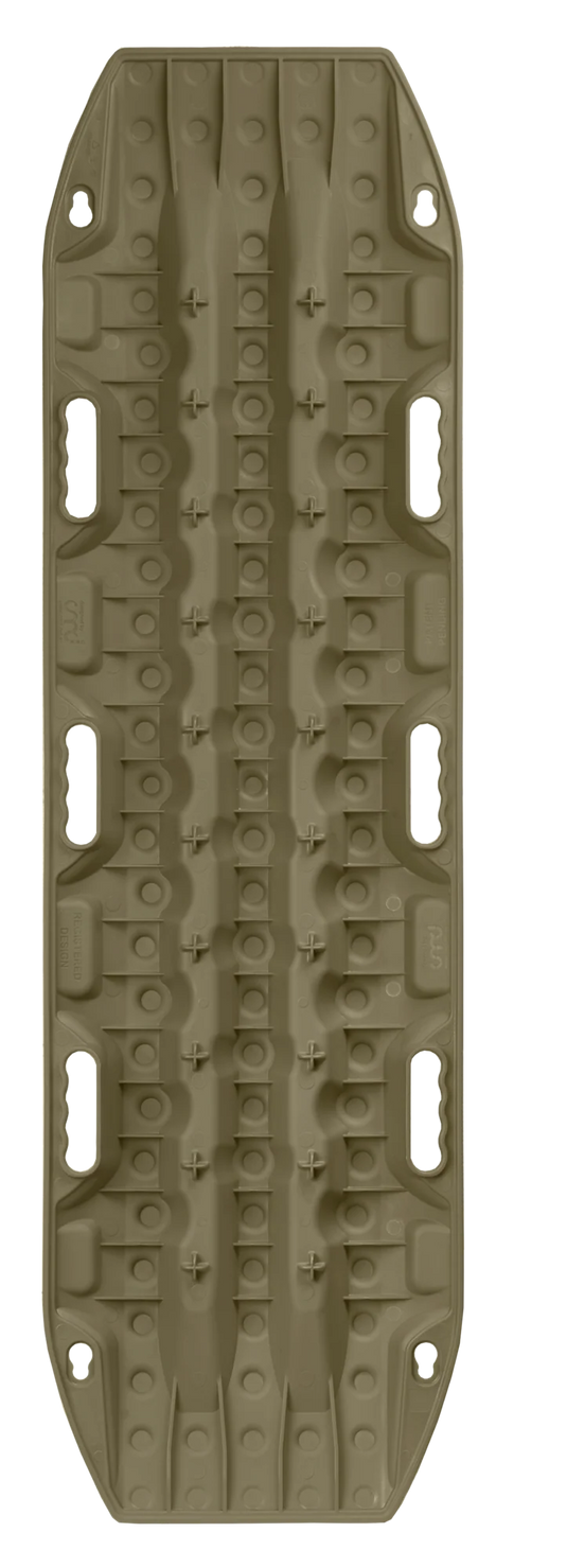 MAXTRAX MKII Olive Drab recovery track keyhole mounting point close-up