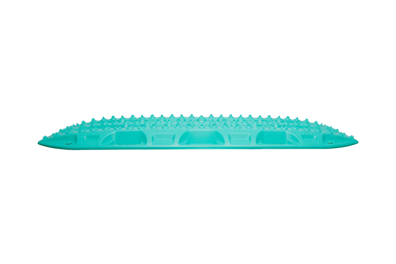 Load image into Gallery viewer, MAXTRAX MKII Turquoise recovery boards in use under 4WD tyre on beach sand
