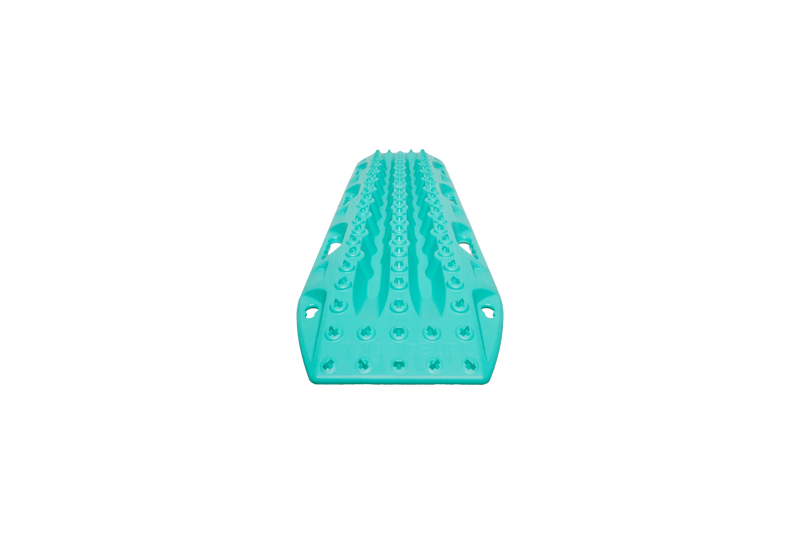 Load image into Gallery viewer, MAXTRAX MKII Turquoise boards stacked showing compact 85mm profile
