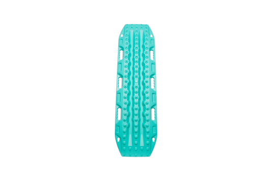 MAXTRAX MKII Turquoise recovery board showing cleat pattern and handle
