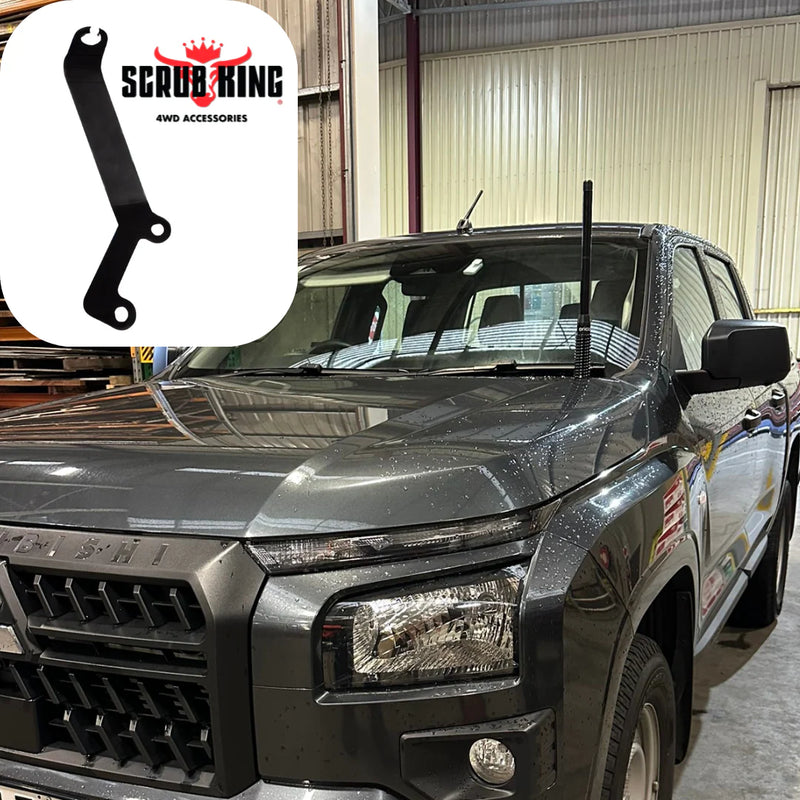 Load image into Gallery viewer, Mitsubishi Triton MV 2024-On  Bonnet Hinge UHF Antenna Bracket
