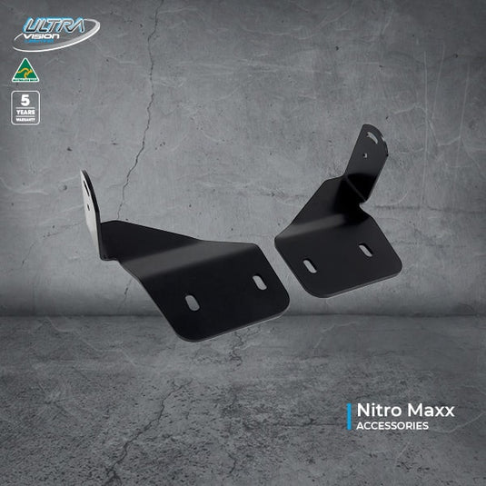 Ultra Vision Nitro Maxx Light Bar Brackets to suit Rhino Pioneer Platform (level with rack)