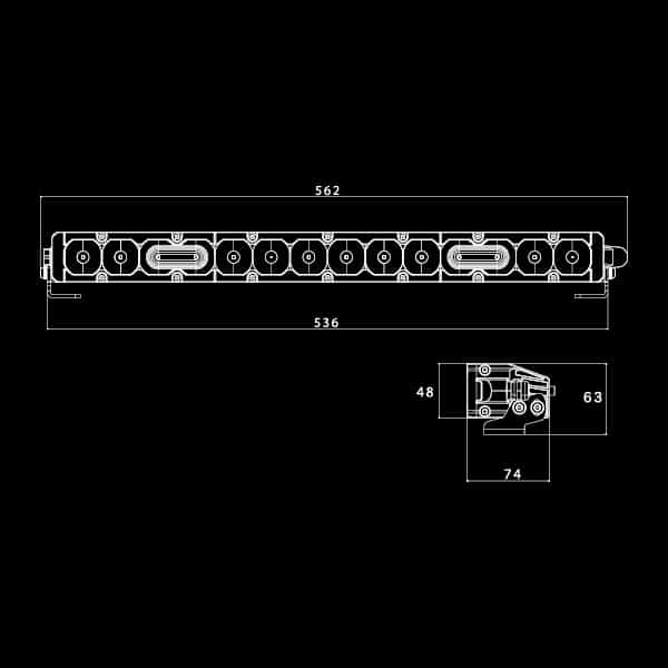Load image into Gallery viewer, Ultra Vision Nitro Maxx 80W 21″ Single Row Light Bar
