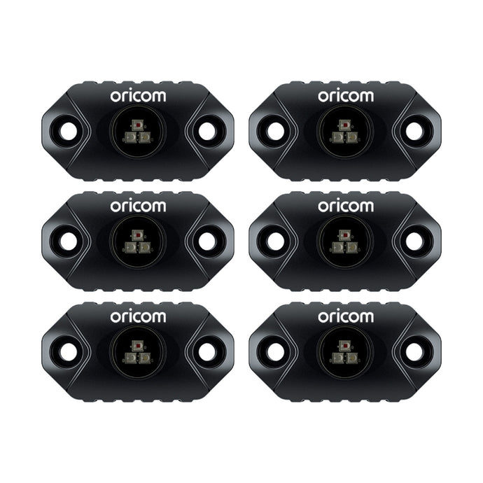 Oricom LED RGB Rock Light 6 Pack