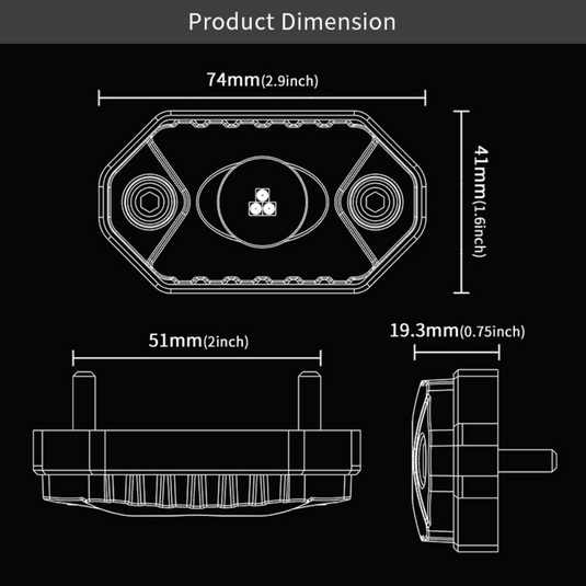 Oricom LED RGB Rock Light 6 Pack