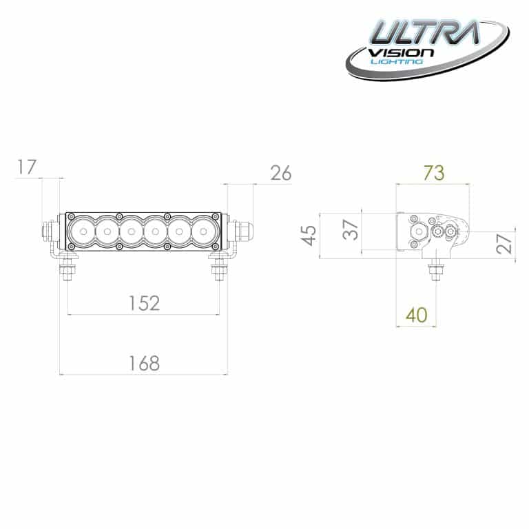 Load image into Gallery viewer, Ultra Vision Raptor 30 LED 8.5″ Light Bar
