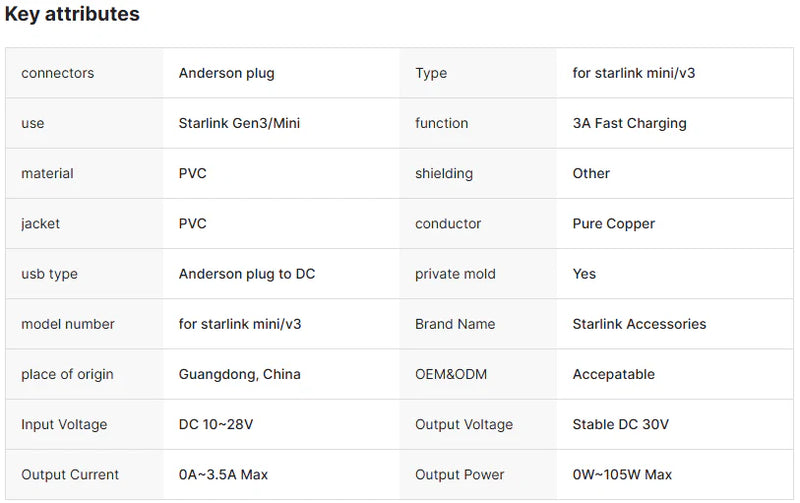 Load image into Gallery viewer, DC Power Cable for Starlink Mini
