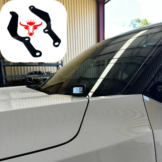 MG U9 2025-On Scrub King Bonnet Hinge Ditch Light Bracket Pair