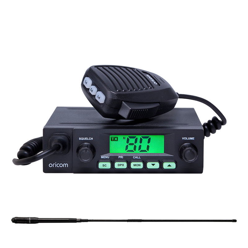 Load image into Gallery viewer, Oricom UHF025 UHF CB Radio + Black 6.5dBi Antenna
