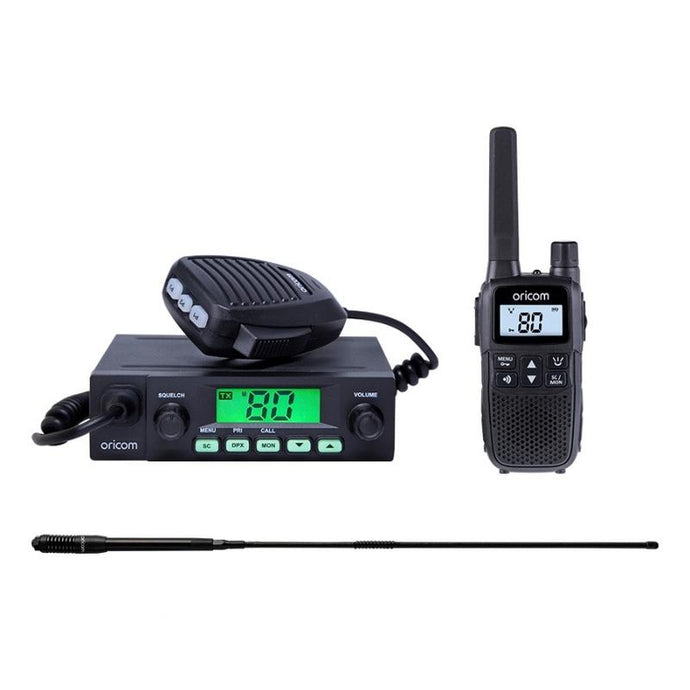 Oricom UHF025 UHF CB Radio + 6.5dBi Antenna + 2W Handheld UHF CB Radio