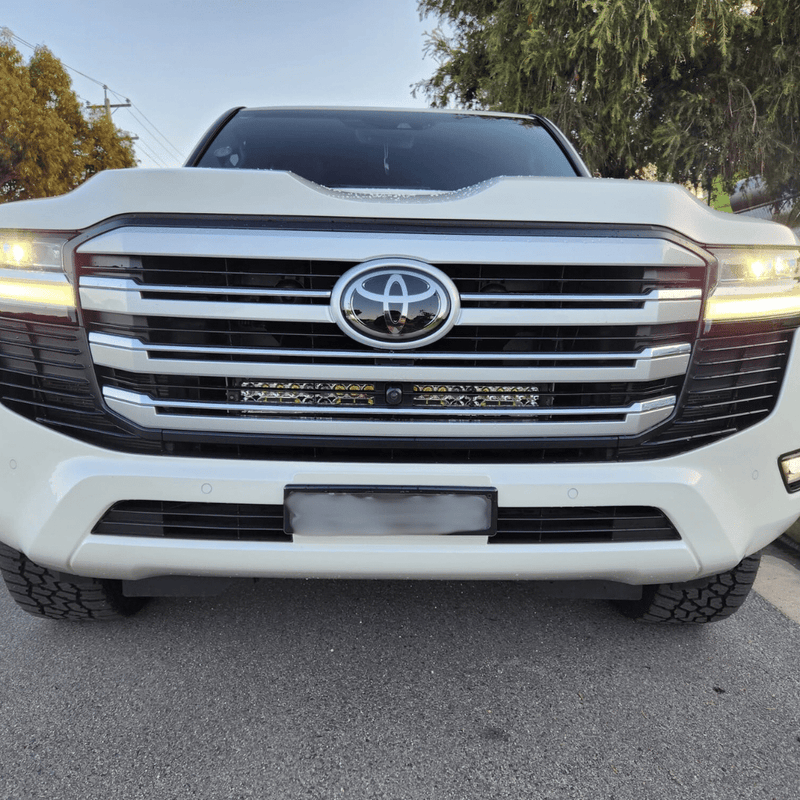 Load image into Gallery viewer, Toyota 300 Series Land Cruiser GR Sport Behind Grille Light Bar Kit
