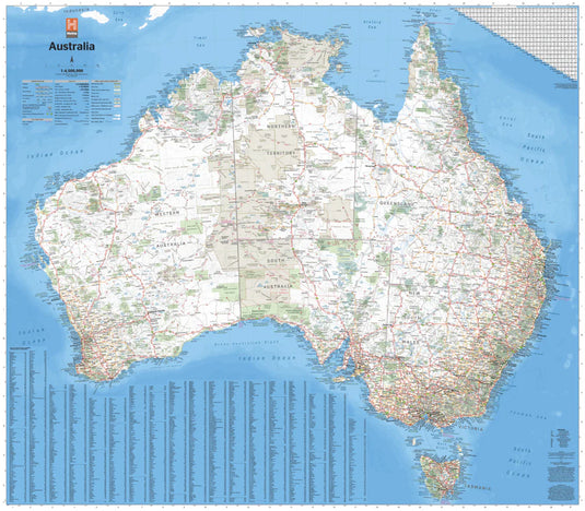 Hema Australia Large Map Aust