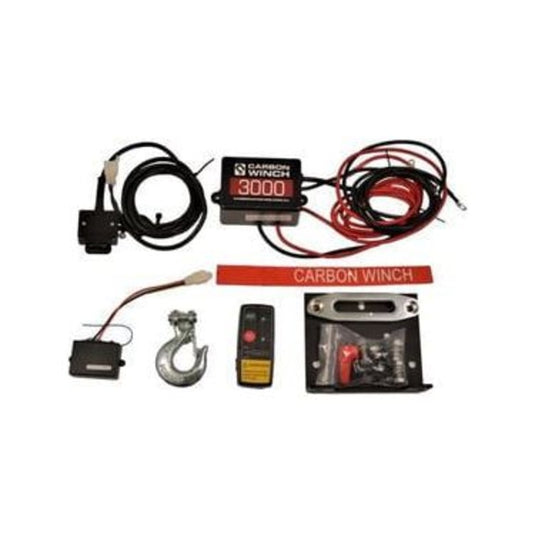 Carbon Offroad 3000lb ATV Trailer Winch Kit