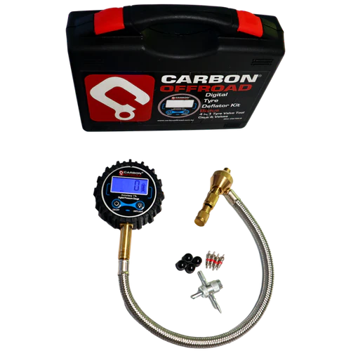 Load image into Gallery viewer, Carbon Offroad Digital Tyre Deflator and Soft Shackle Combo
