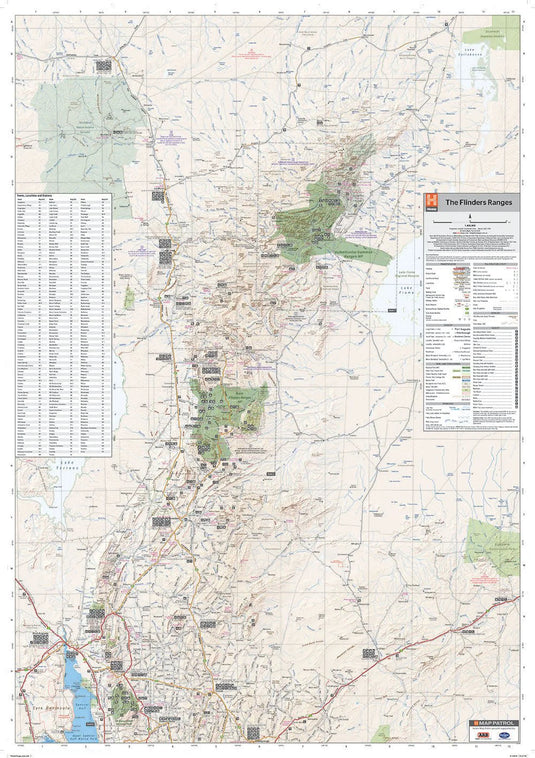 Hema Flinders Ranges Map