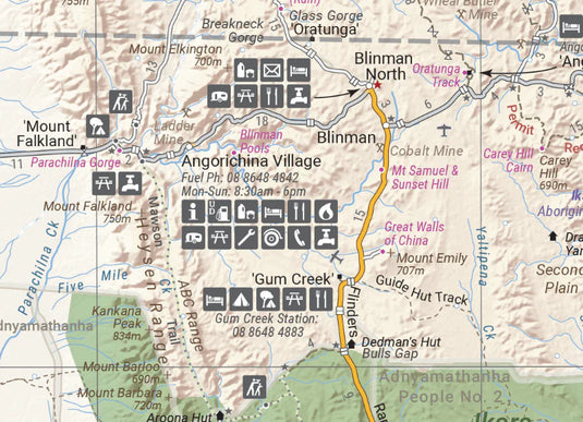 Hema Flinders Ranges Map