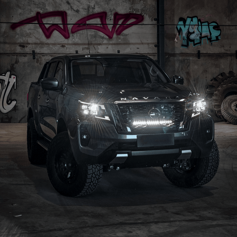 Load image into Gallery viewer, Ultra Vision Nissan Navara NP300 D23 LED Light Bar Kit Driving Lights Side
