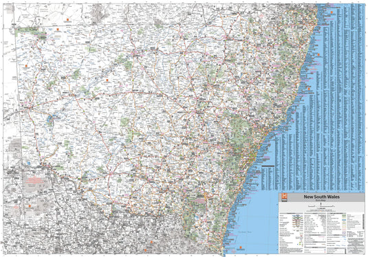 Hema New South Wales State Map state