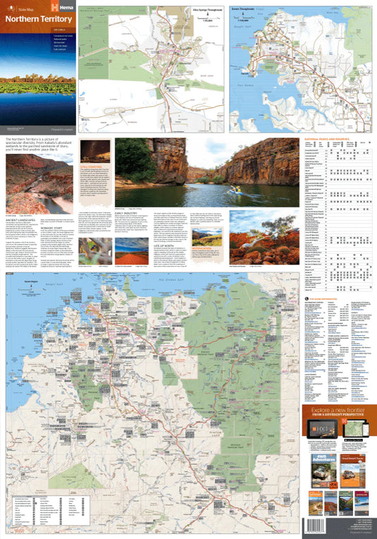 Hema Northern Territory State Map