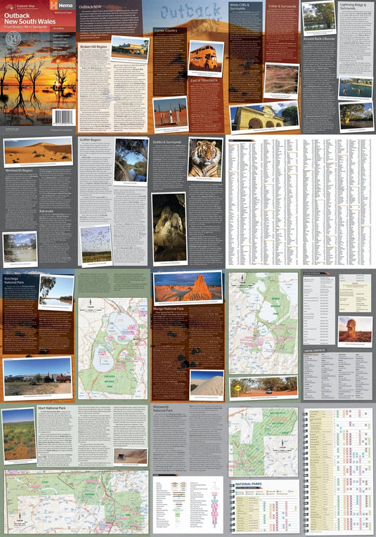 Hema Outback New South Wales Map Back