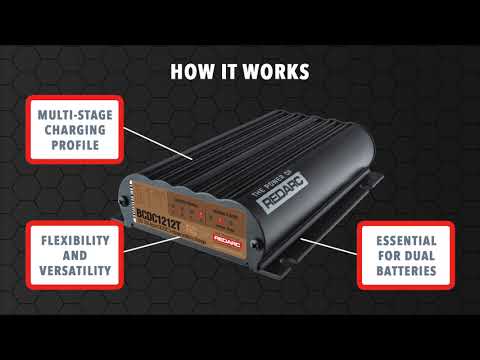 Load and play video in Gallery viewer, Redarc 12A DC Trailer Battery Charger
