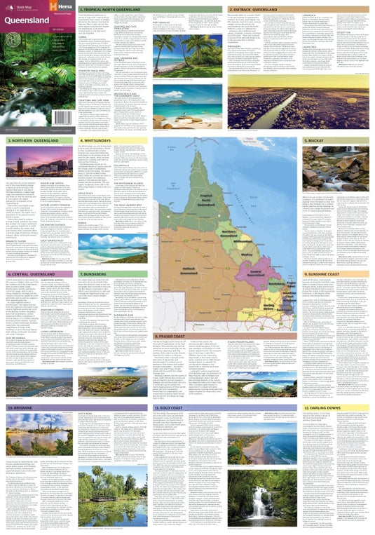 Hema Queensland State Map inside