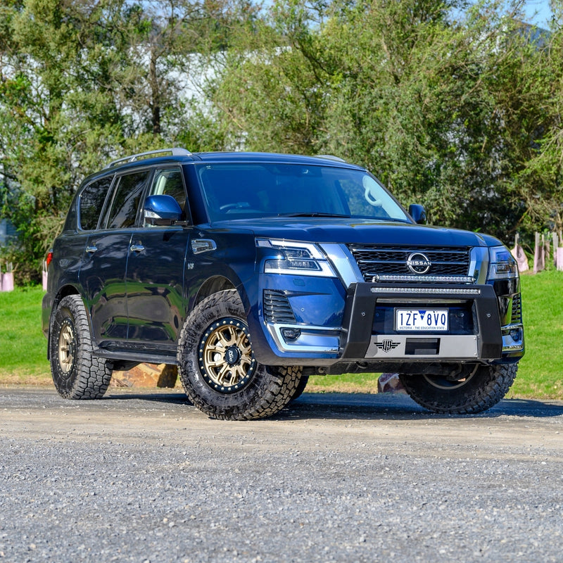 Load image into Gallery viewer, Nissan Y62 Patrol 2019-On Series 5 Ti-L Ultimate9 Nudge Bar
