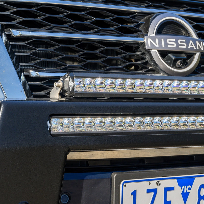 Load image into Gallery viewer, Nissan Y62 Patrol Ti-L Ultimate9 Nudge Bar &amp; Driving Lights 2 x LED
