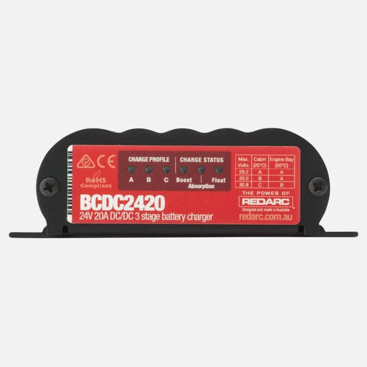 Redarc 24V 20A Under Bonnet DC Battery Charger