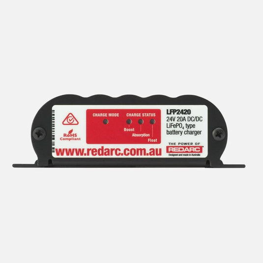 Redarc 24V 20A Under Bonnet LiFePO4 Battery Charger (Low Voltage)