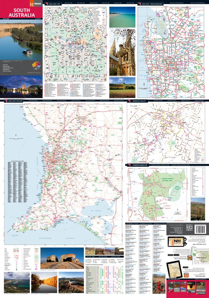 Load image into Gallery viewer, Hema South Australia State Map Open
