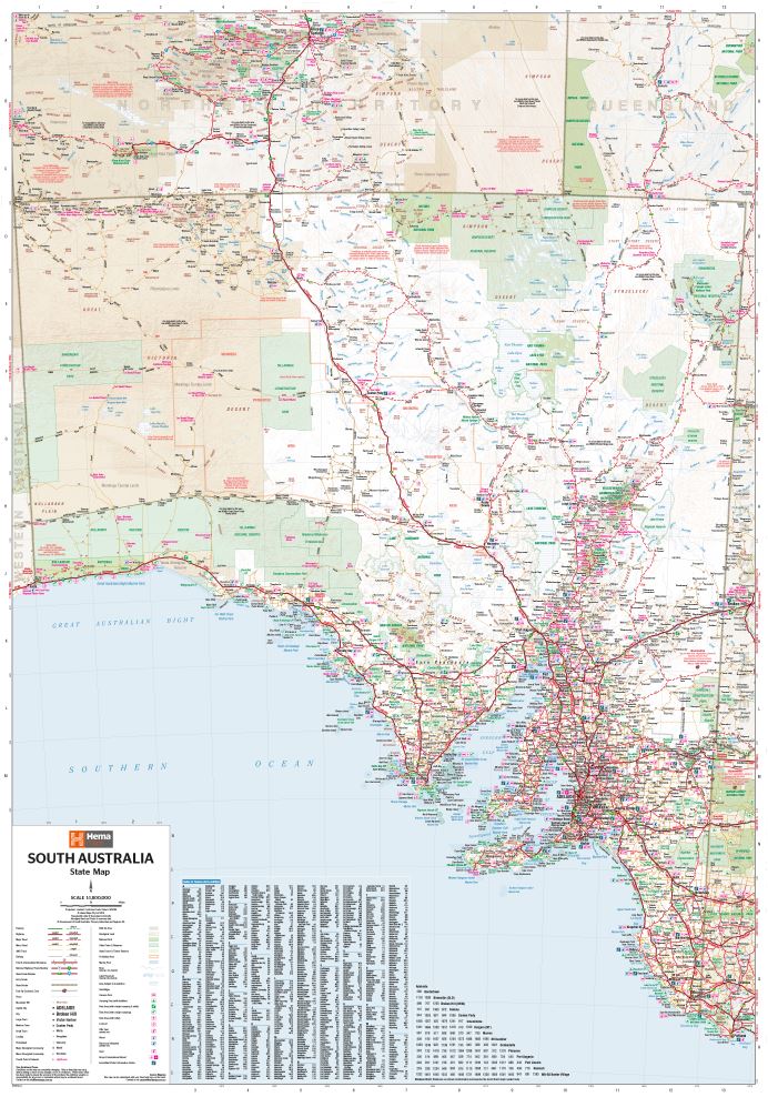 Load image into Gallery viewer, Hema South Australia State Map
