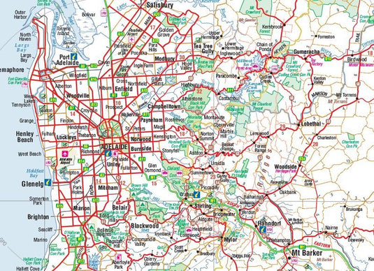 Hema South Australia State Map