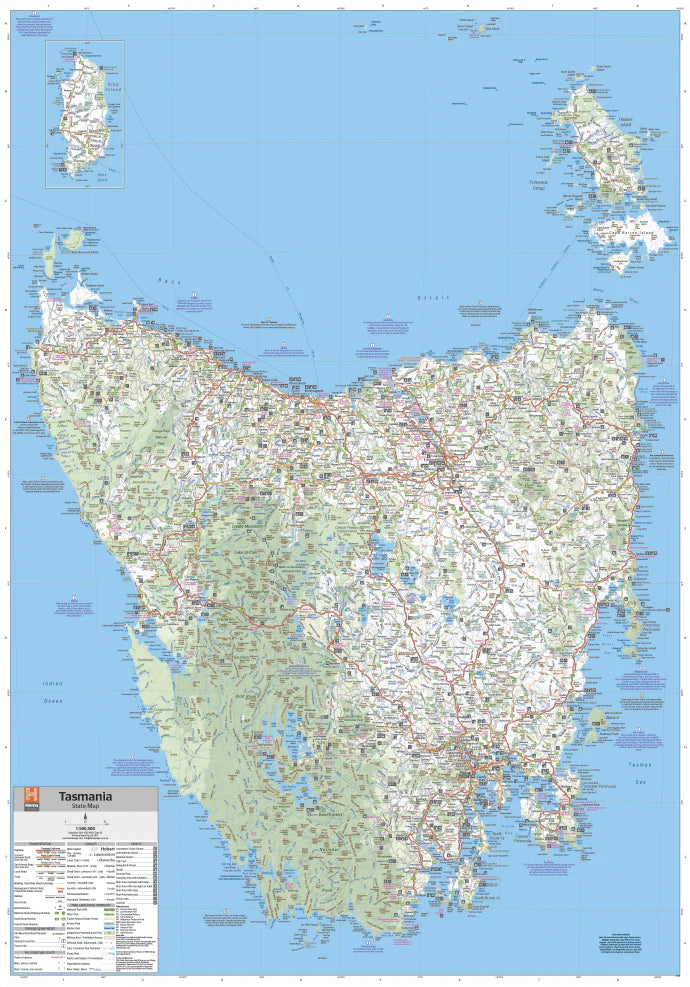 Load image into Gallery viewer, Hema Tasmania State Map
