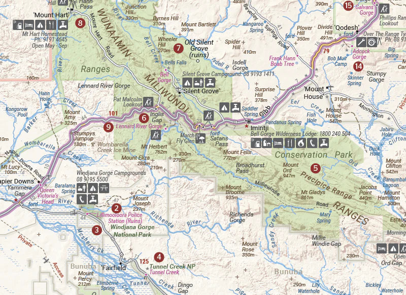 Load image into Gallery viewer, Hema The Kimberley Map Mount Hart
