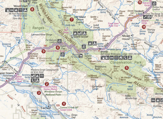 Hema The Kimberley Map Mount Hart