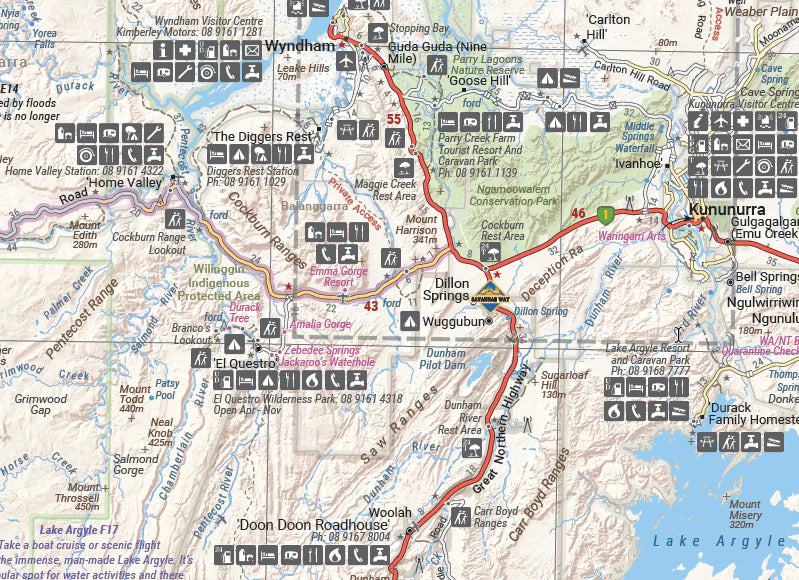 Load image into Gallery viewer, Hema The Kimberley Map Dillon Springs
