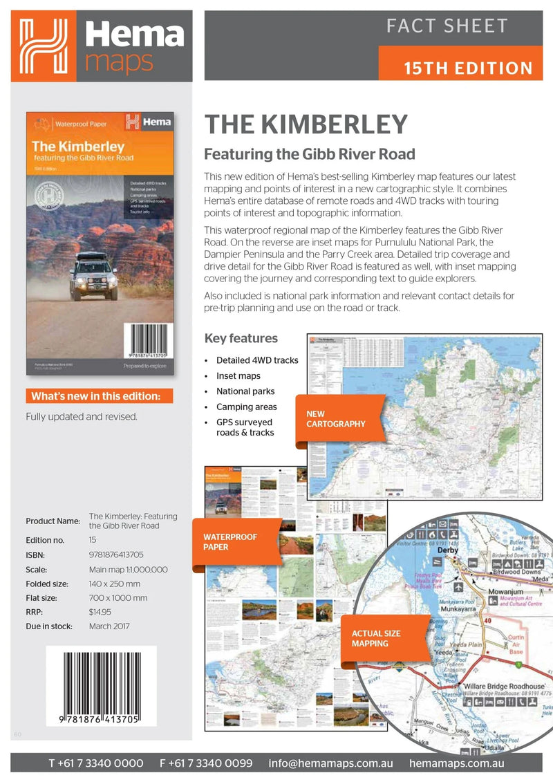 Load image into Gallery viewer, Hema The Kimberley Map Back
