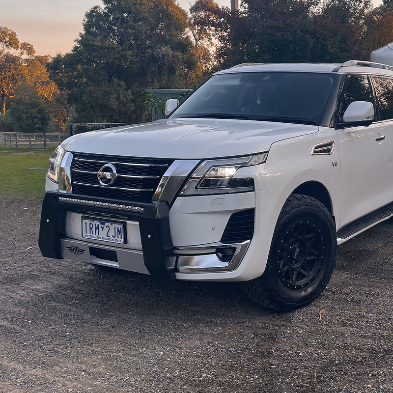 Load image into Gallery viewer, Ultimate9 Nudge Bar Nissan Y62 Patrol (2019-On Series 5 Ti-L)
